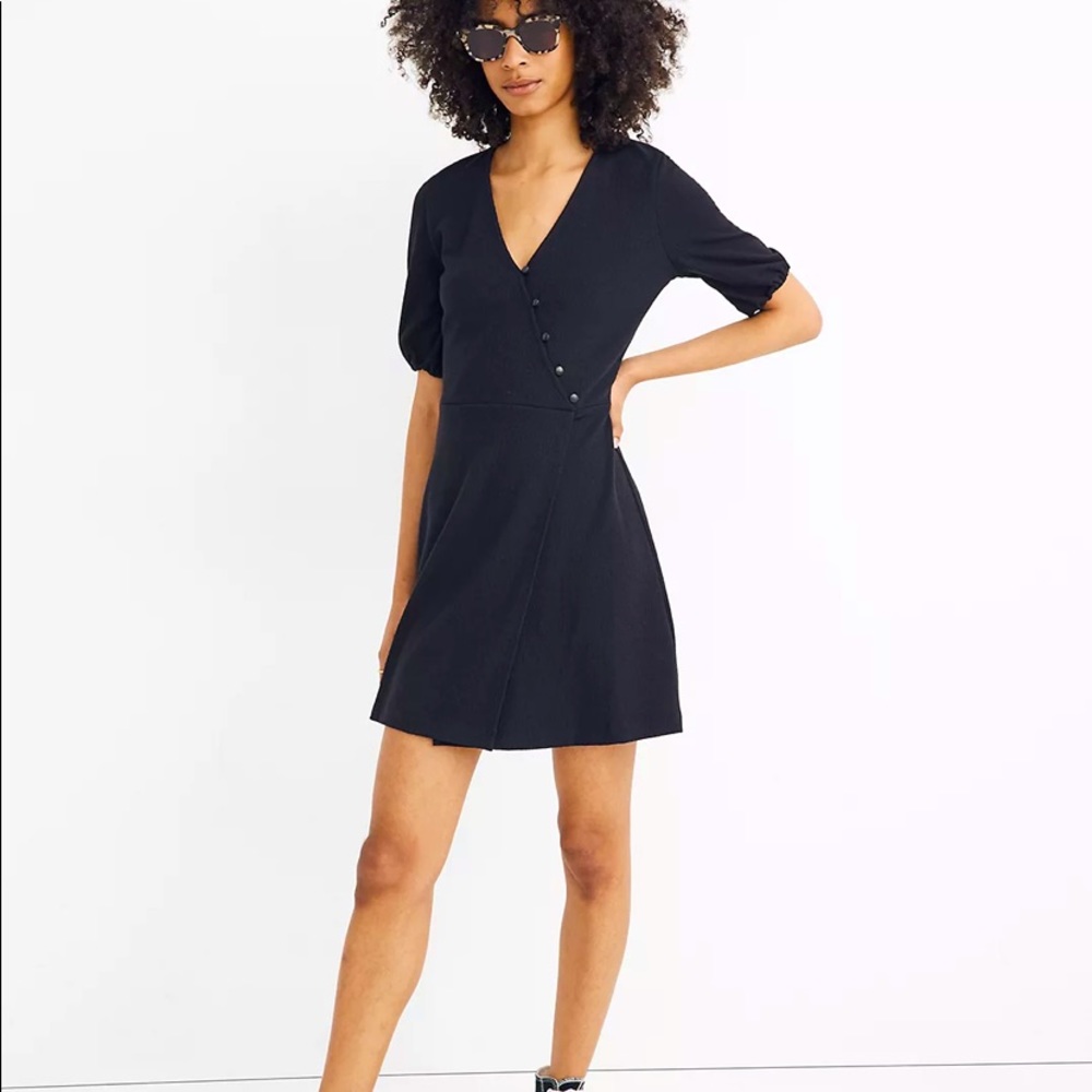 Madewell Cross Front Button Dress